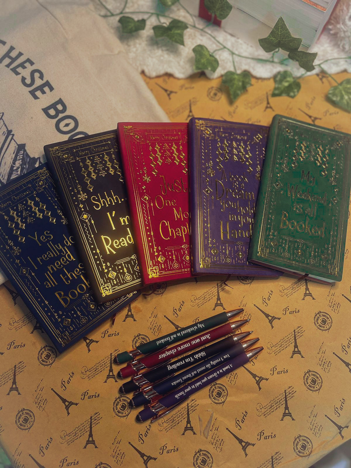 Book Lover Package (Tote bag+Notebook+Pen)