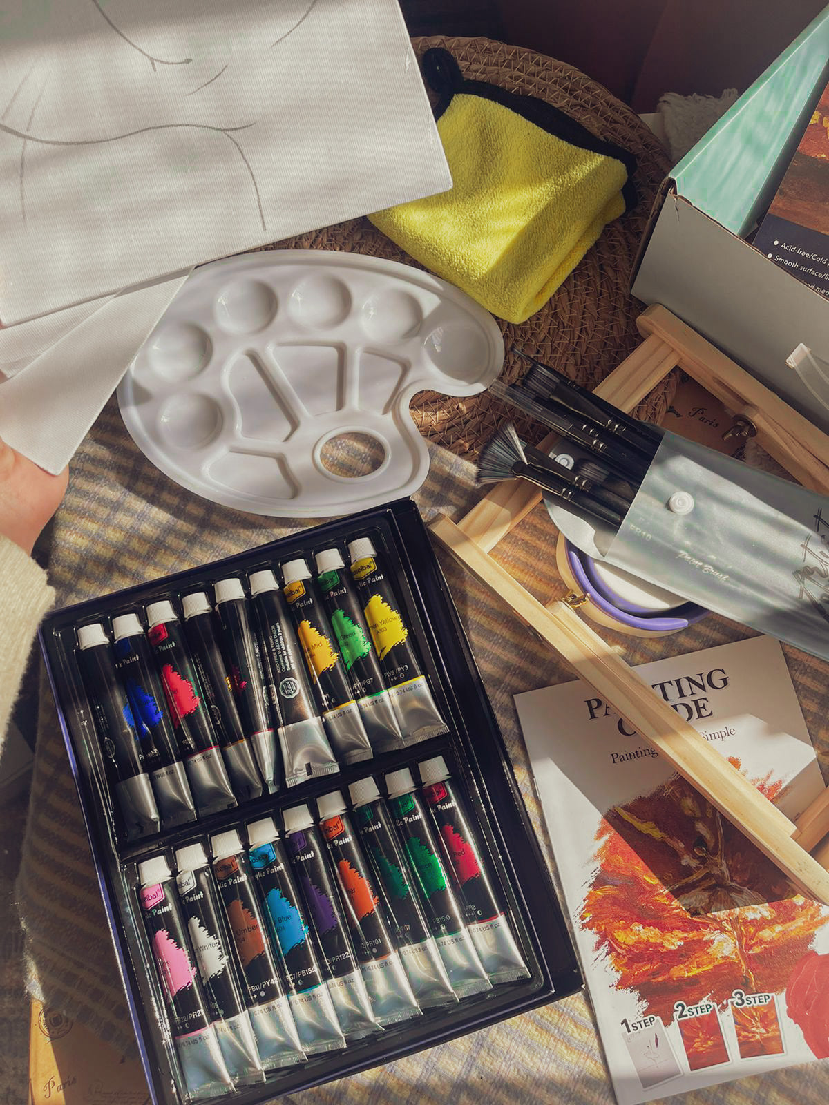 Professional Premium Paint 37 Pcs Acrylic Colors Kit