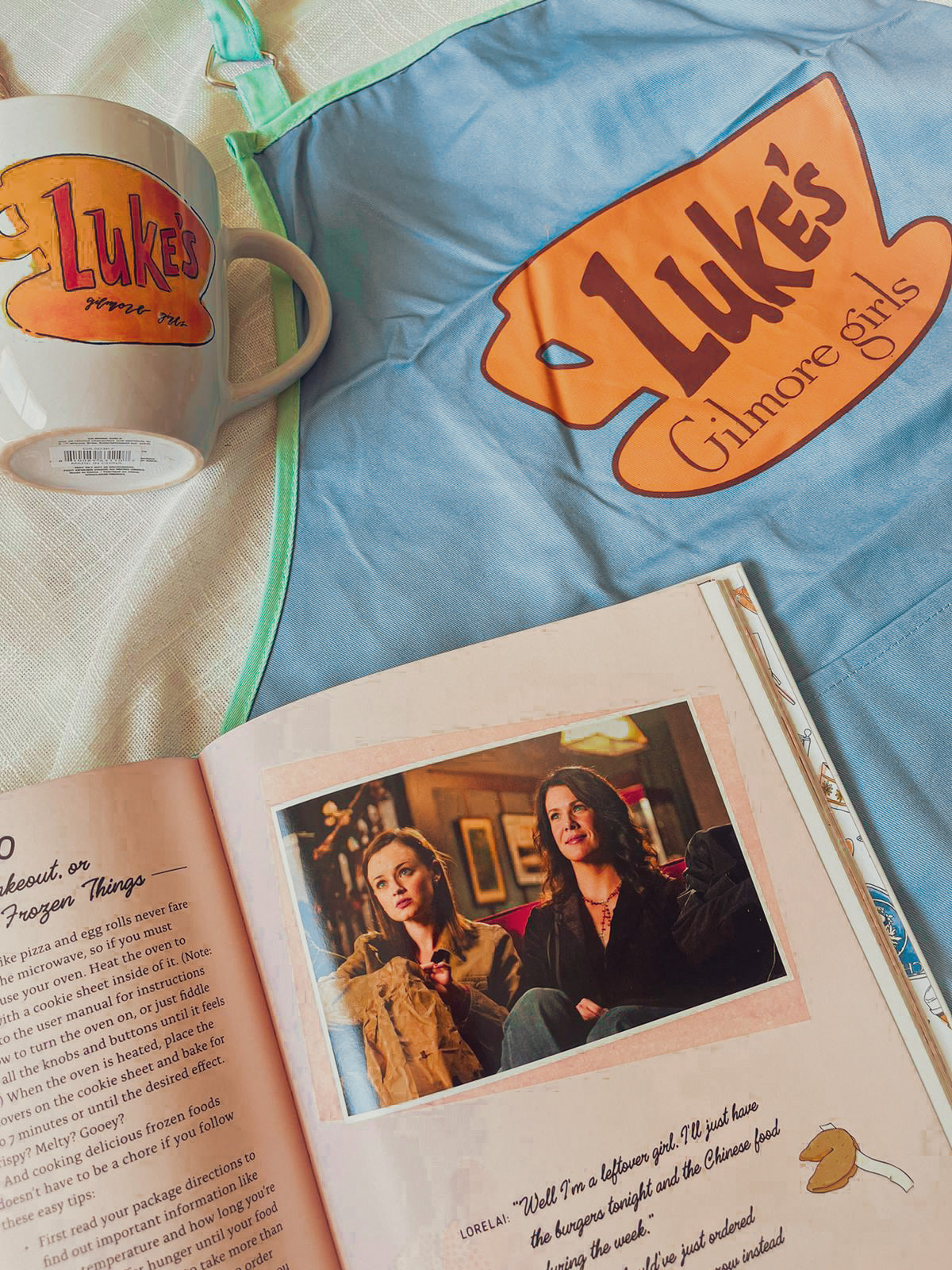 Gilmore Girls Cookbook + Apron Gift Set