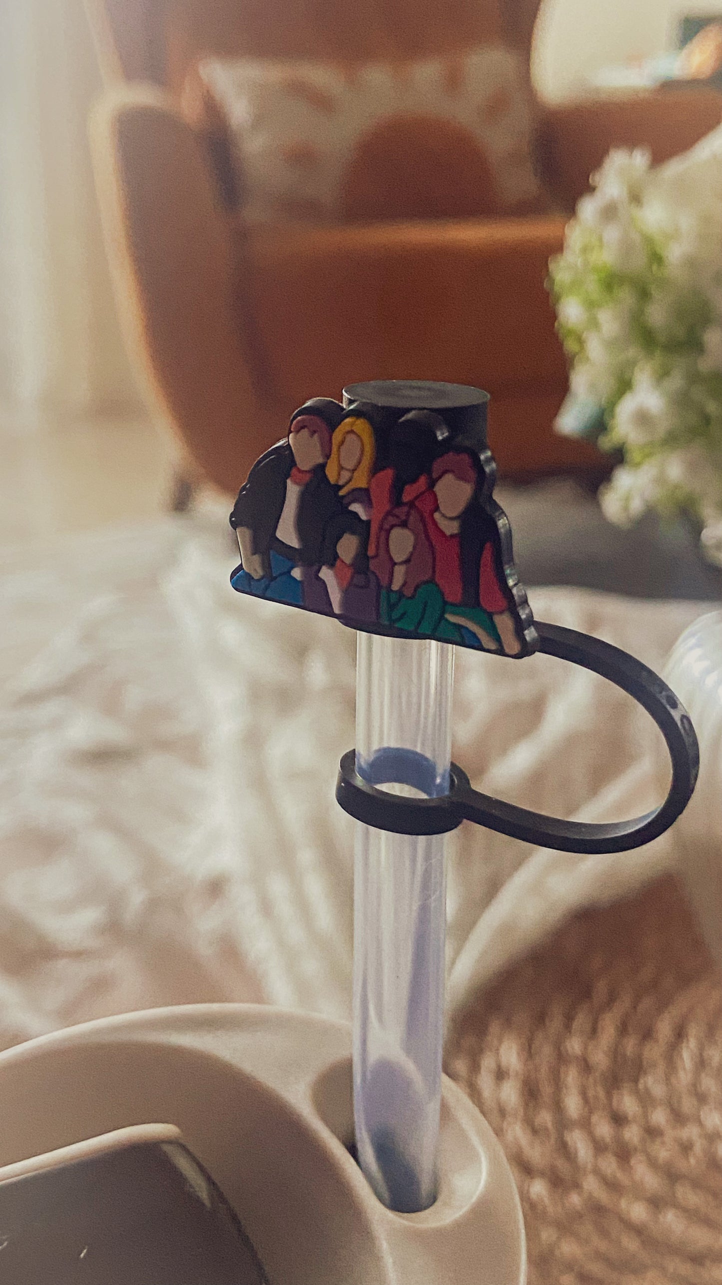 Friends straw toppers