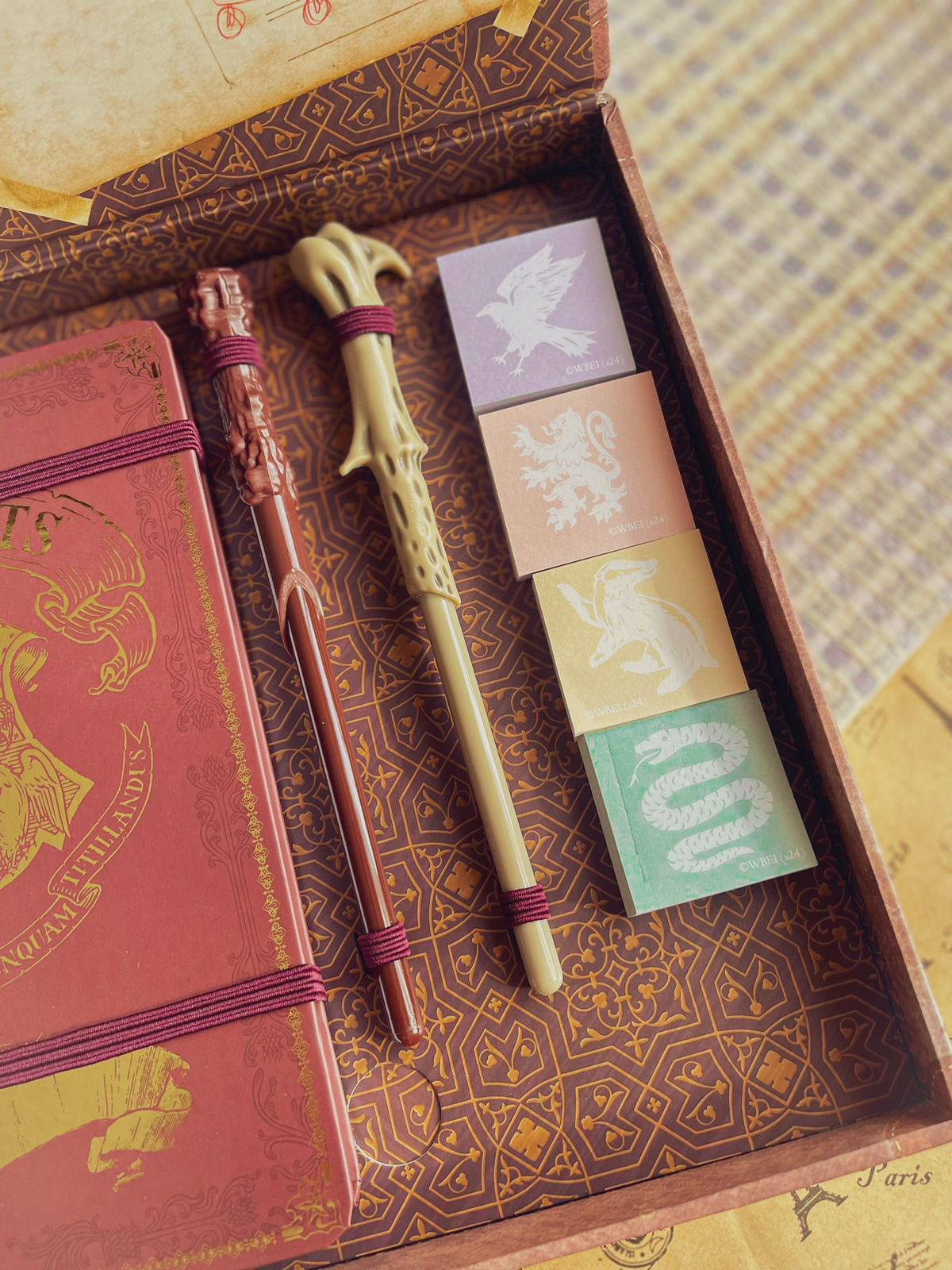Harry Potter Stationery Set with Notebook, Wand Pen, Letter Writing Set with Envelopes and Stickers