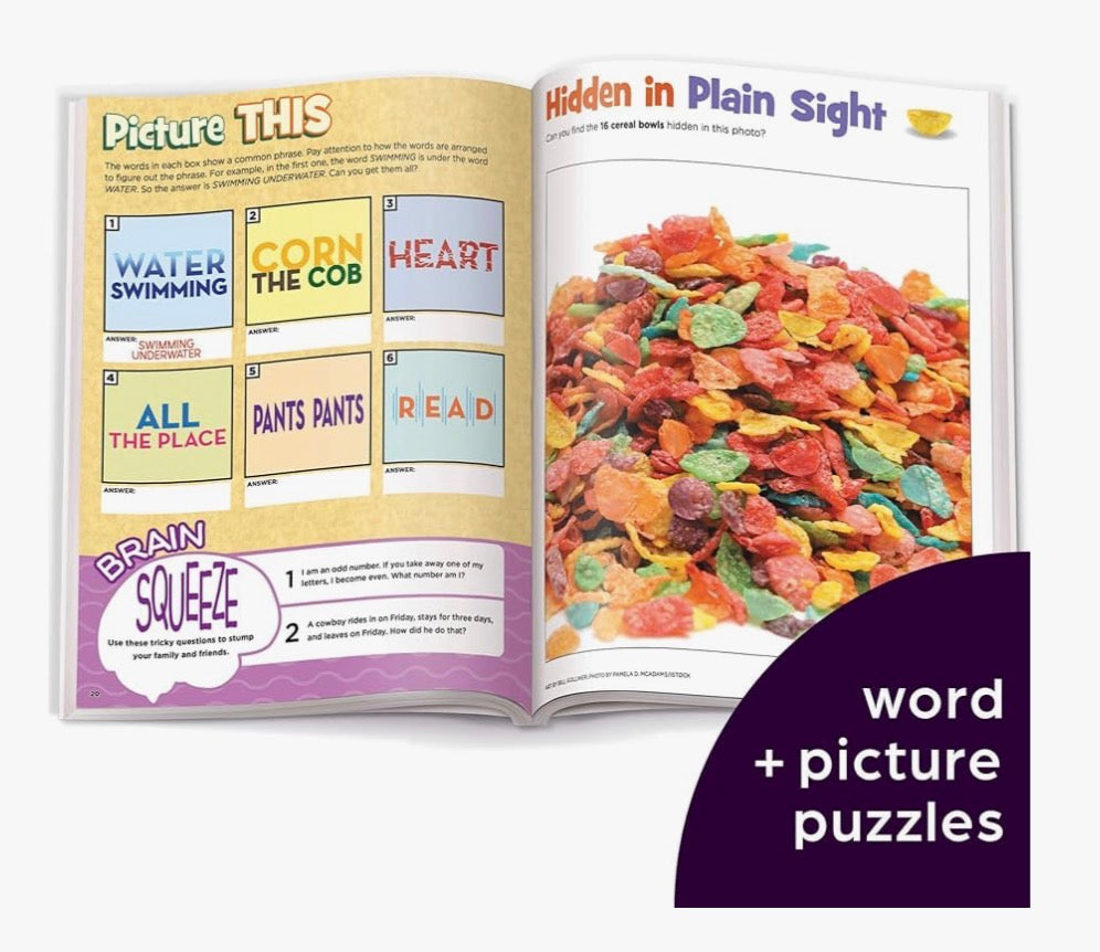 Ultimate Puzzle Challenge!: 125+ Brain Games for Kids, Mazes, Brain Teasers, Word Searches, Crossword Puzzles, Sudoku, Logic Puzzles and More, Kids Activity Book