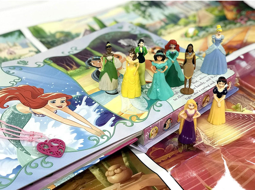 Princess My Busy Books - Storybook, 10 figurines, playmat