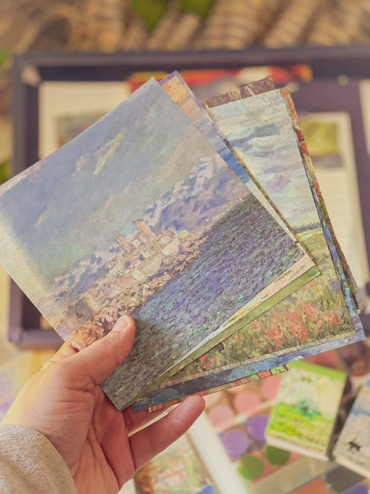 480Pcs Vintage Van Gogh Oil Painting Aesthetic Scrapbook Kit for Bullet Junk Journal