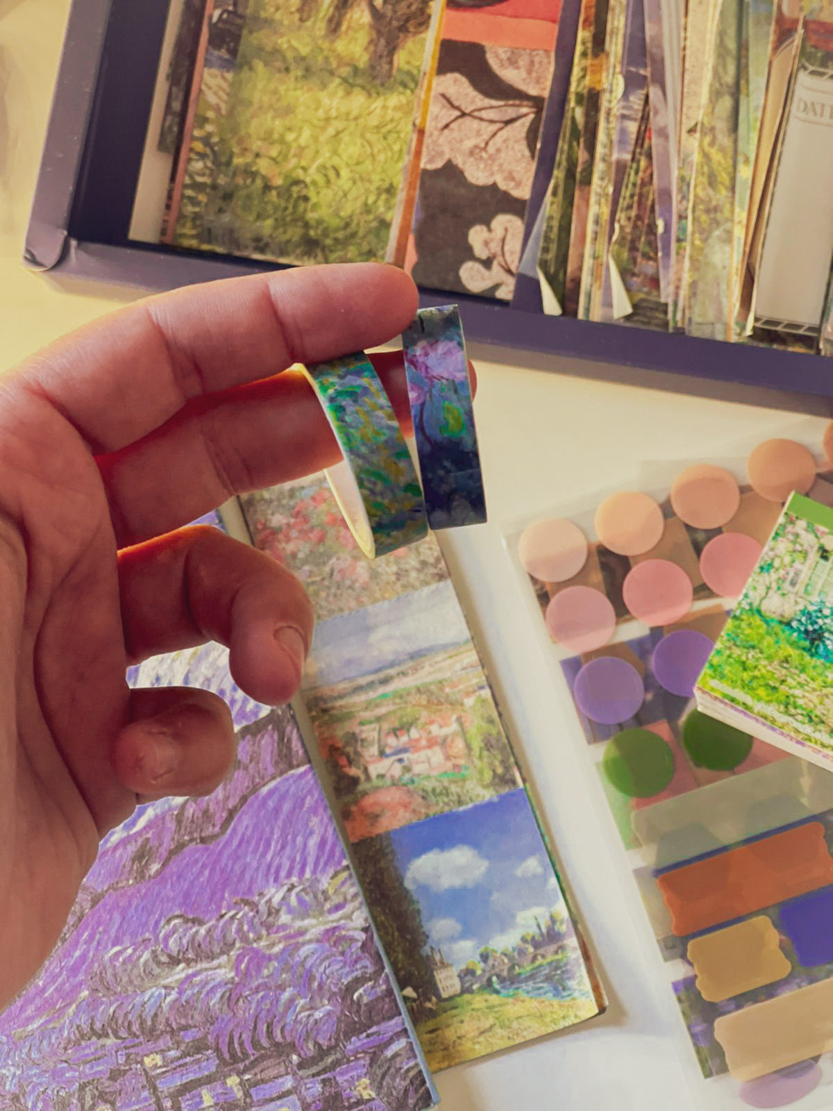 480Pcs Vintage Van Gogh Oil Painting Aesthetic Scrapbook Kit for Bullet Junk Journal