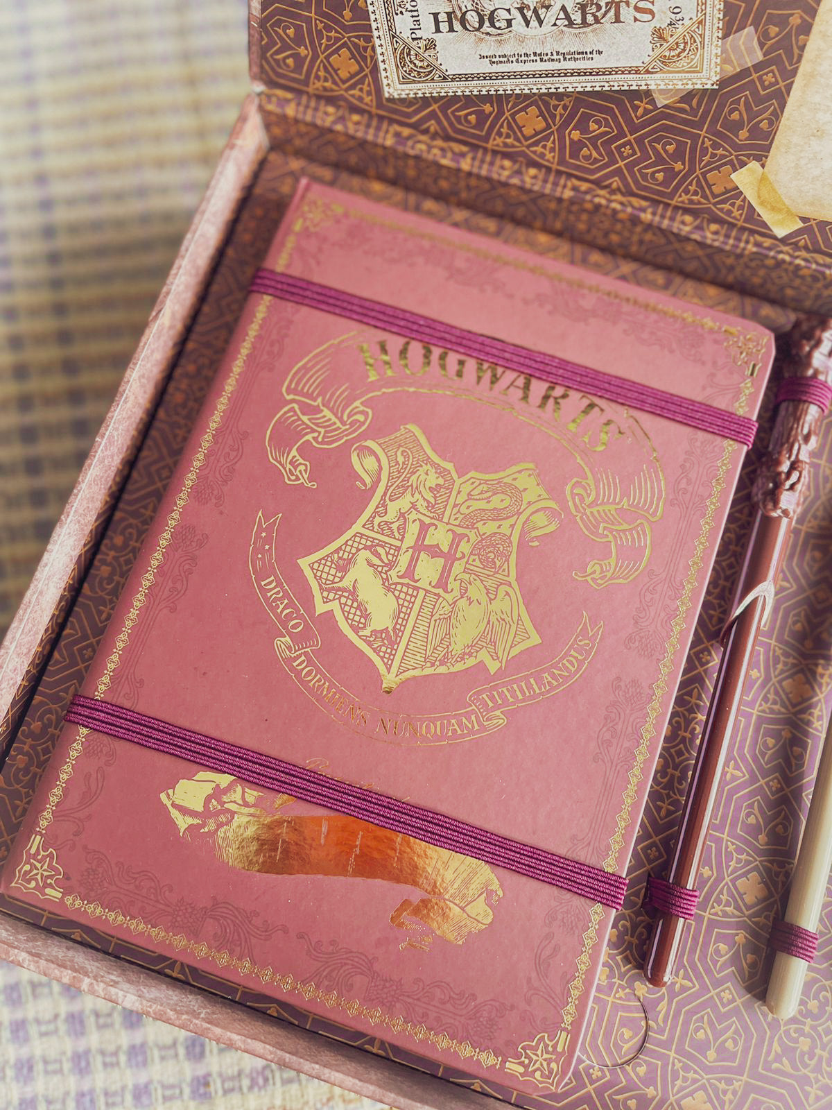 Harry Potter Stationery Set with Notebook, Wand Pen, Letter Writing Set with Envelopes and Stickers