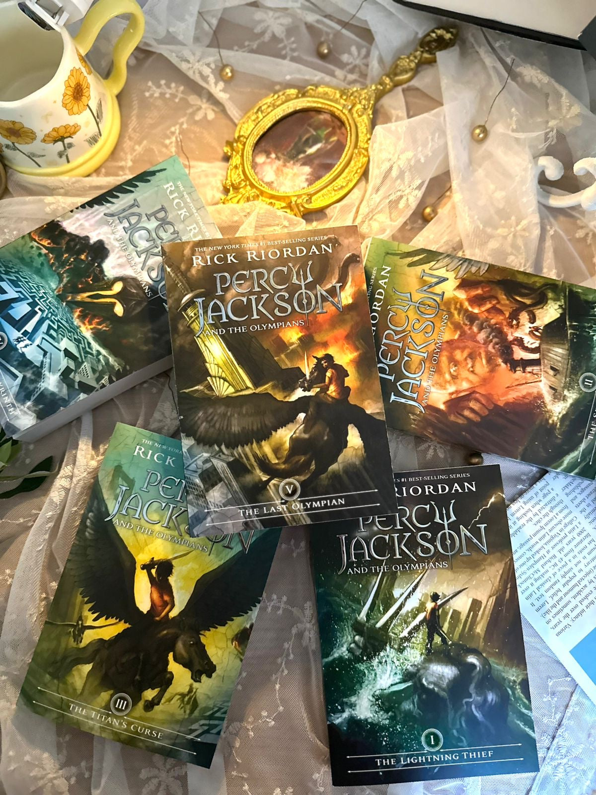 Percy Jackson and the Olympians 5 Book Paperback Boxed Set (w/poster)