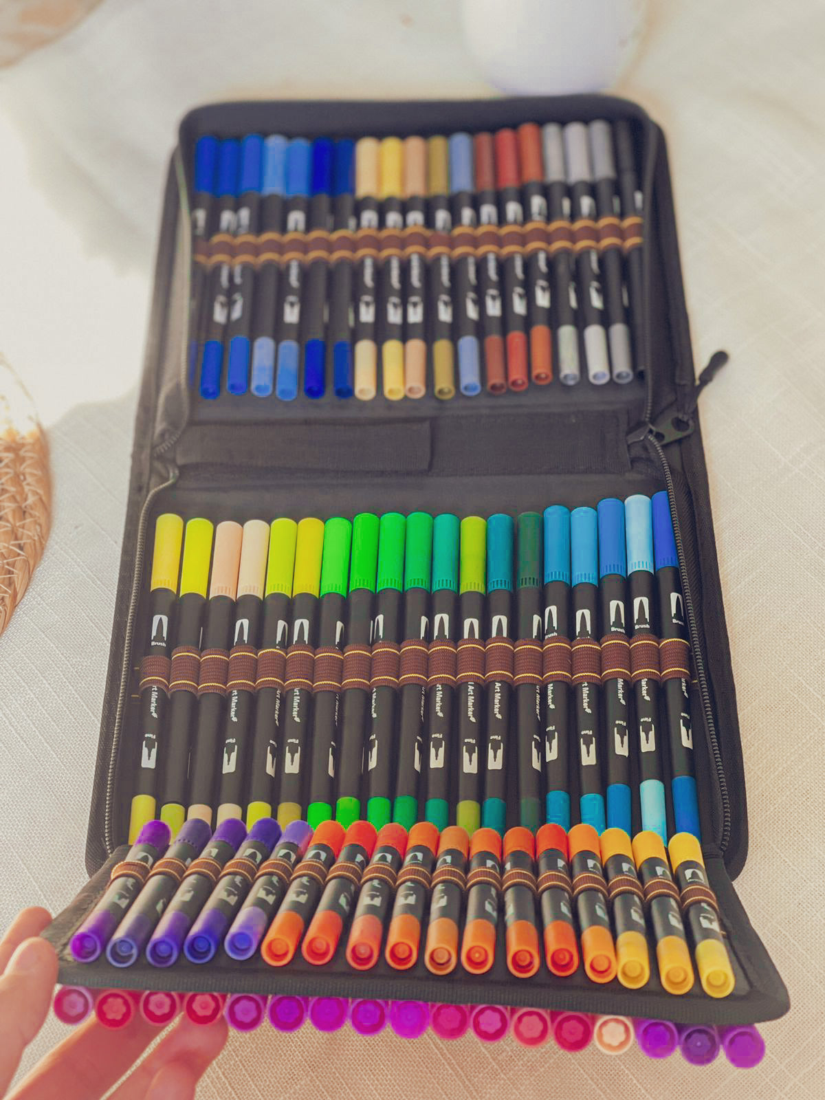 72 Double Brush Marker Pens Colors