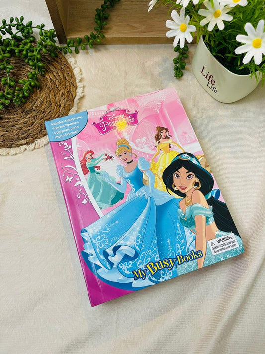 Princess My Busy Books - Storybook, 10 figurines, playmat