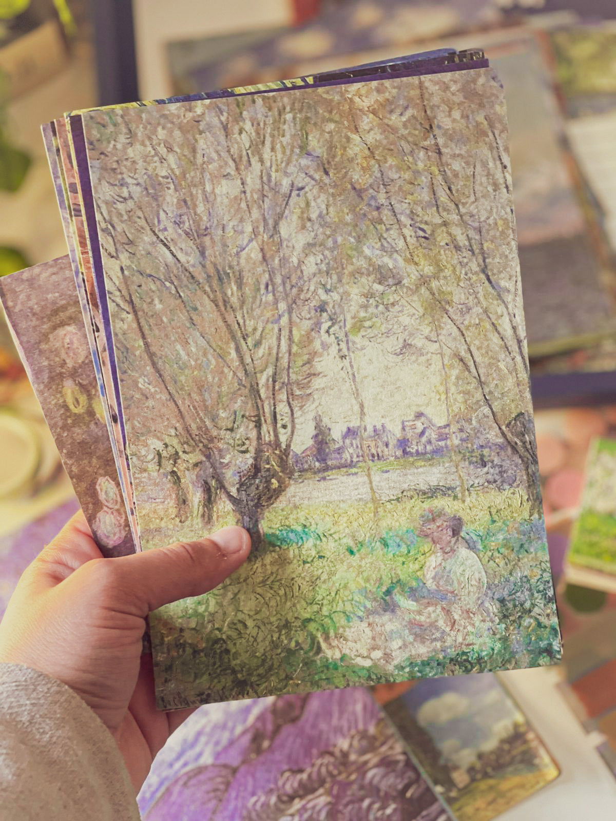 480Pcs Vintage Van Gogh Oil Painting Aesthetic Scrapbook Kit for Bullet Junk Journal
