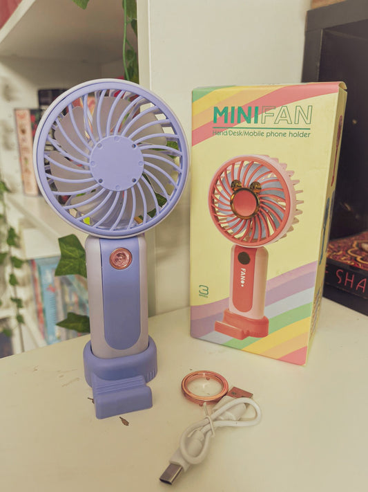 Mini Portable Fan, Small and Powerful | Purple