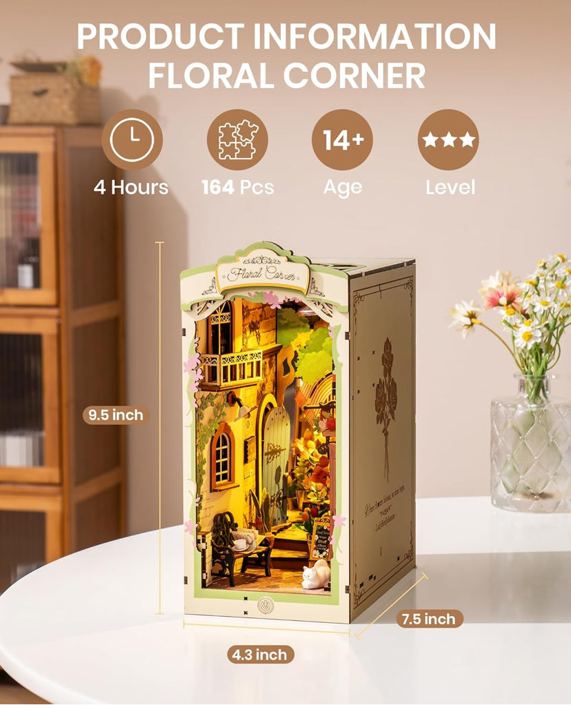 Rolife Floral Corner Booknook