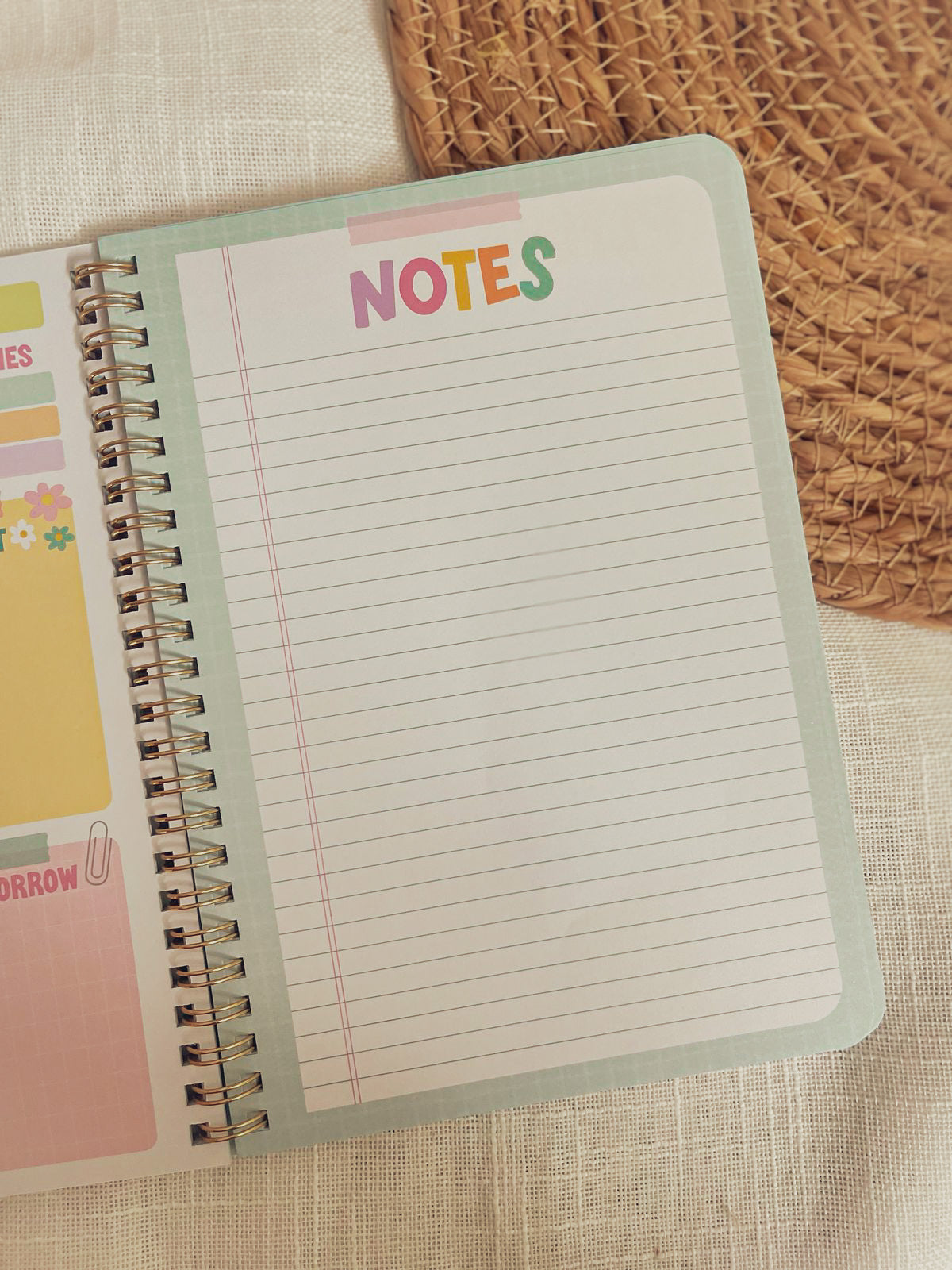 Undated Daily Planner Notebook with Hourly Schedule, To-Do List & Gratitude Section