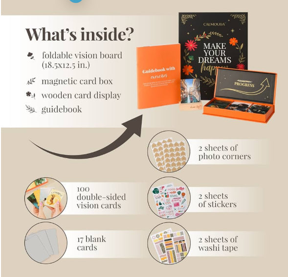 Vision Board Kit — Dream Board and Mood Board for Inspiration