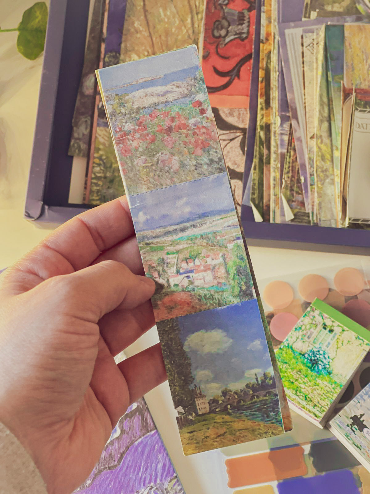 480Pcs Vintage Van Gogh Oil Painting Aesthetic Scrapbook Kit for Bullet Junk Journal