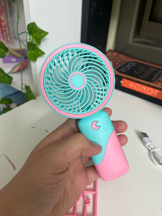 Mini Portable Fan, Small and Powerful | Pink