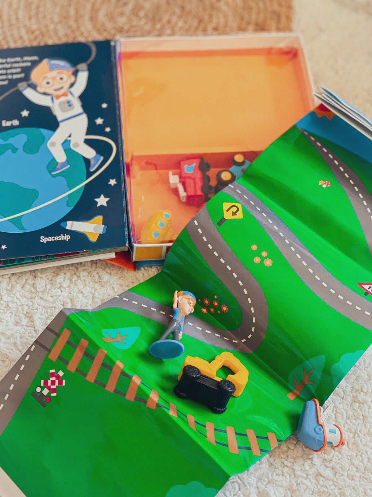 Blippi Book with Toys & Playing Mat