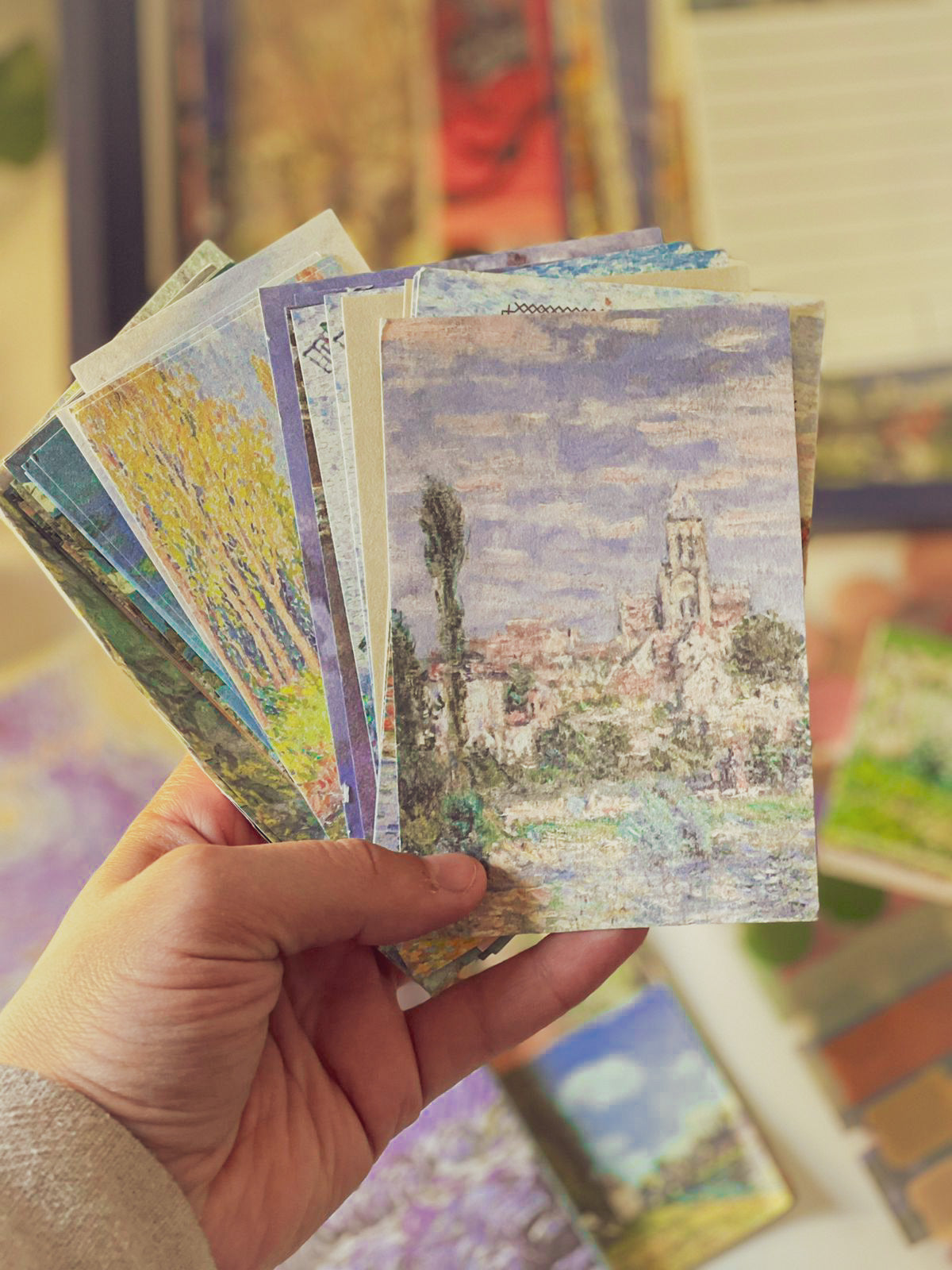480Pcs Vintage Van Gogh Oil Painting Aesthetic Scrapbook Kit for Bullet Junk Journal