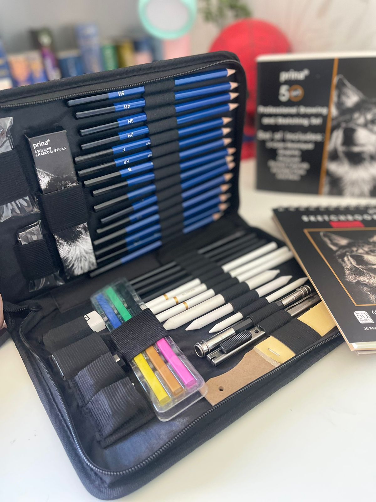 50 Pack Drawing Set Sketch Kit
