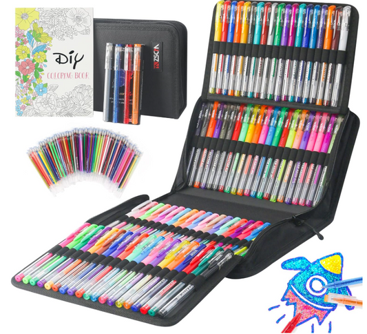 202 Pack Gel Pen For Coloring Books