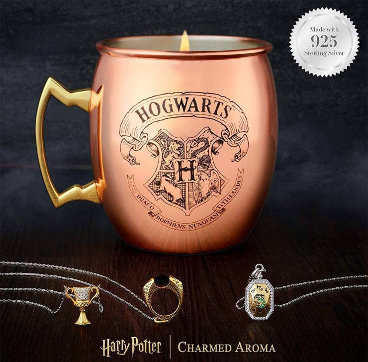 Charmed Aroma Harry Potter Butterbeer Mug Scented Candle with Surprise Necklace Inside