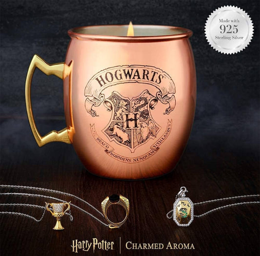 Charmed Aroma Harry Potter Butterbeer Mug Scented Candle with Surprise Necklace Inside