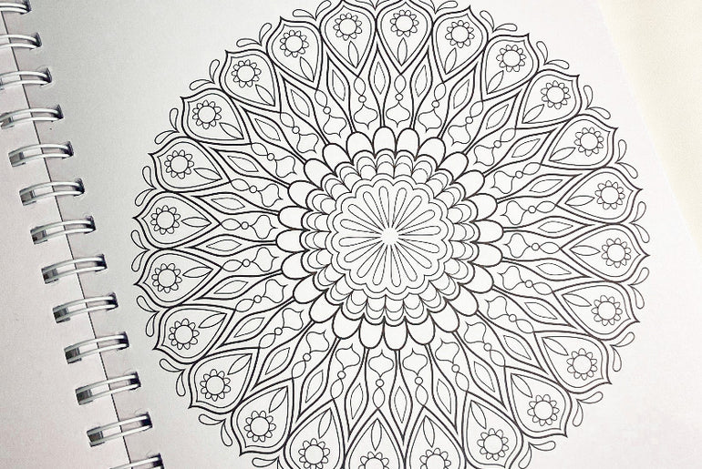 Flower Mandalas Coloring Book