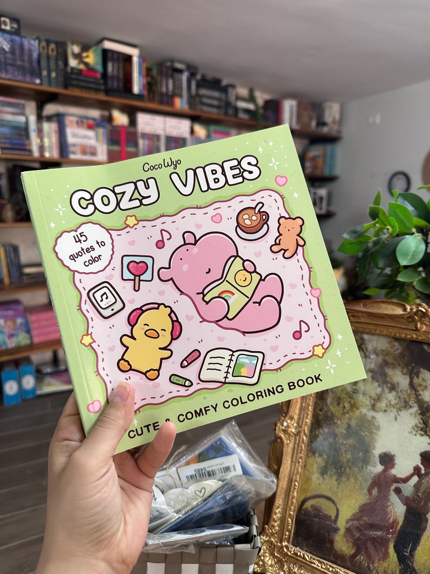 Cozy Vibes: Coloring Book for Adults and Kids