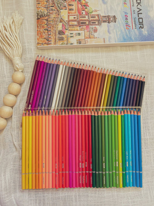 72 Colored Pencils for Adult Coloring Books