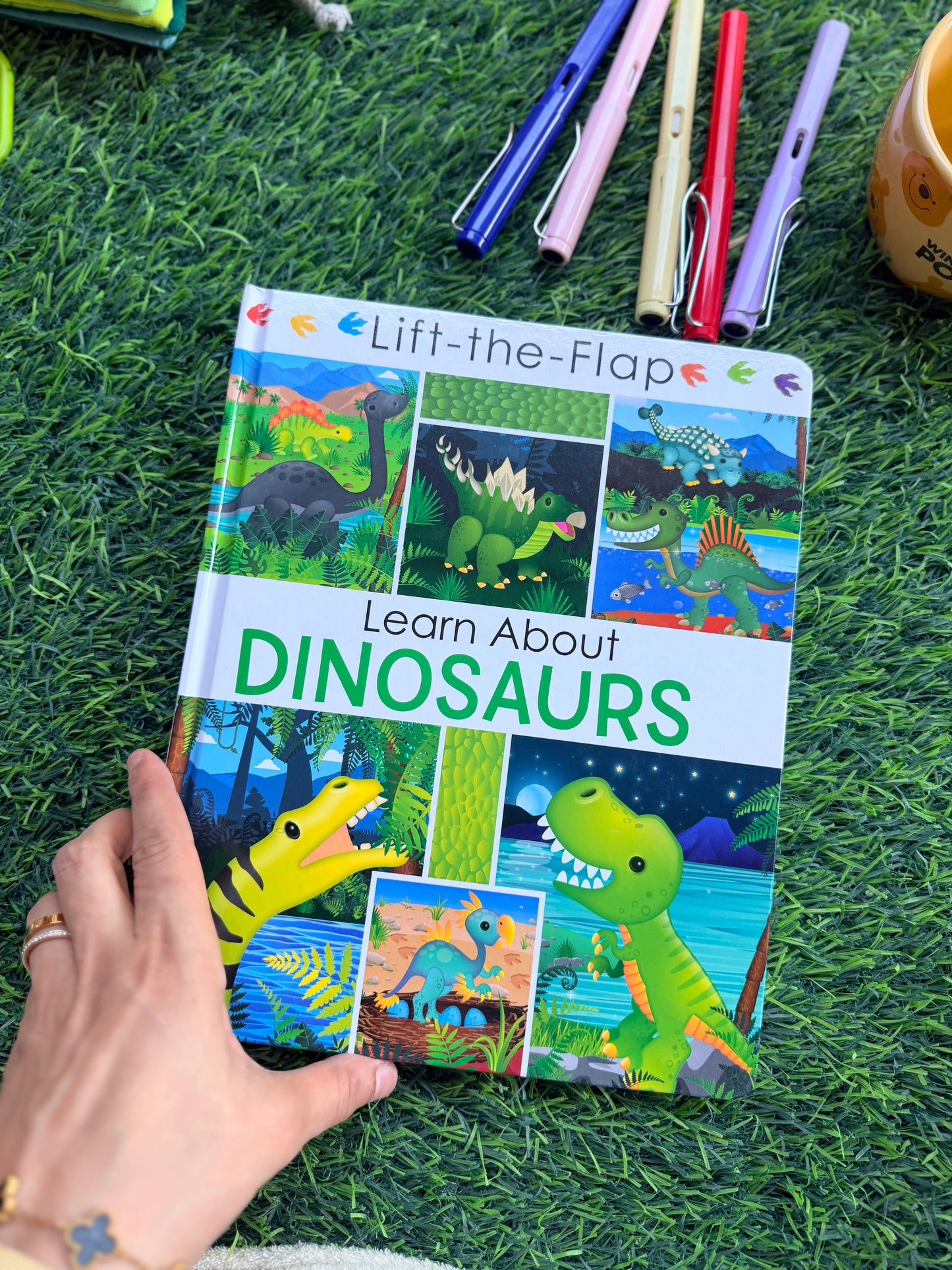 Learn About Dinosaurs - Lift the Flap Activity Kids Books - Childrens Books, Toddler Books