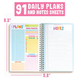 Daily Planner Undated - Undated Daily Planner with Hourly Schedule, To Do List Notebook