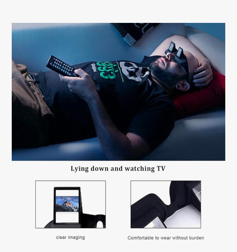 Lazy Glasses for Reading in Bed, 90 Degree Prism Glasses