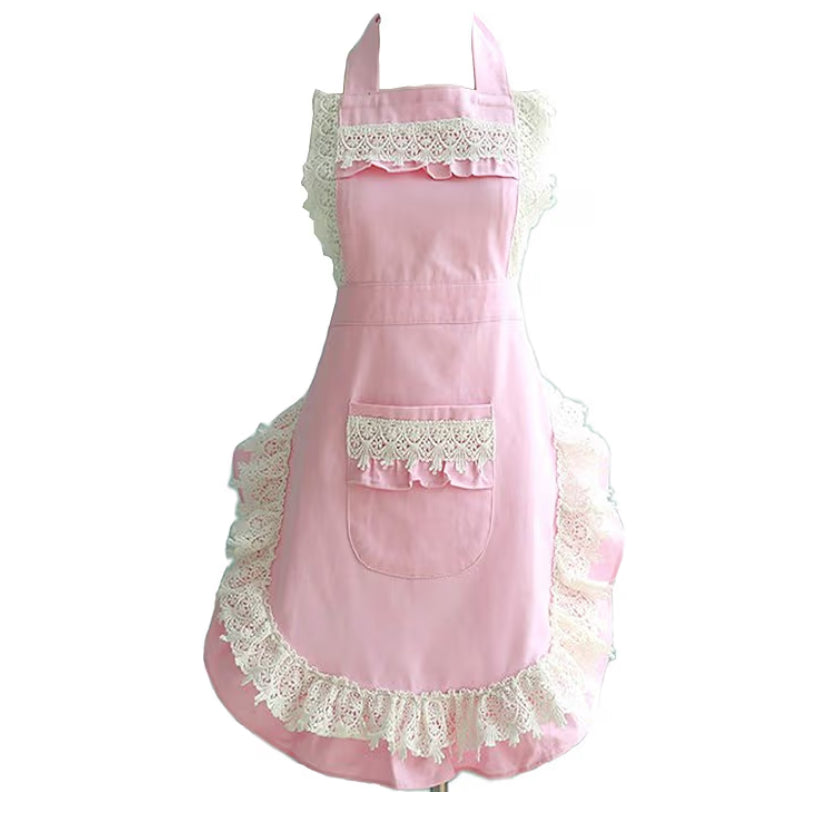 Cute pink Apron for cooking (Vintage Style)