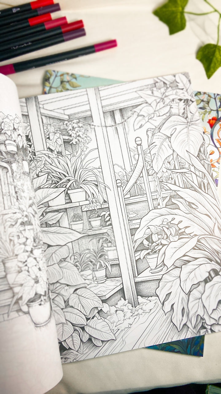 The Garden Adult Coloring Book