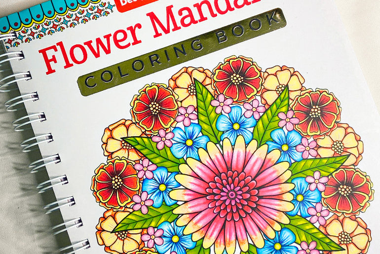 Flower Mandalas Coloring Book