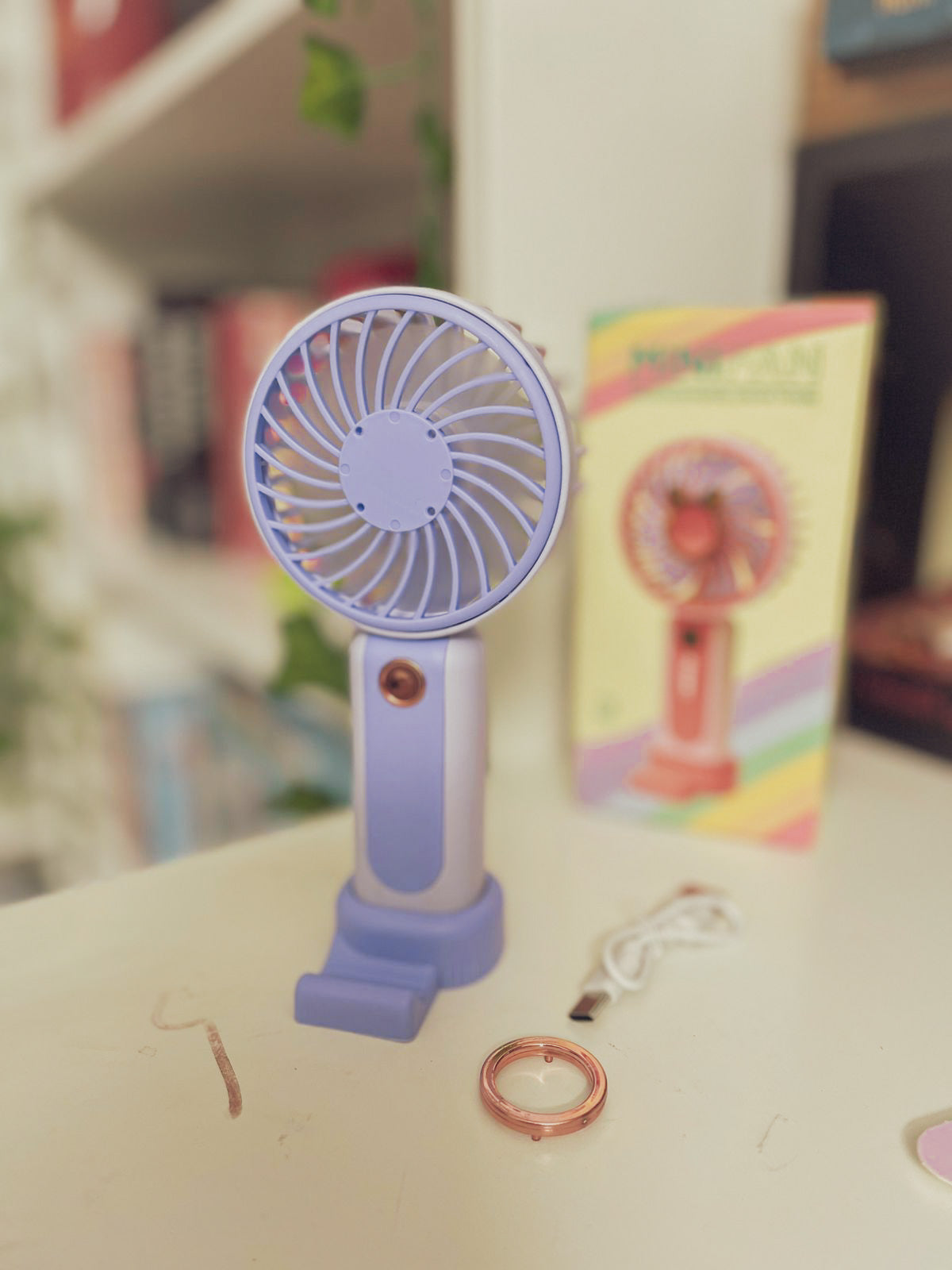 Mini Portable Fan, Small and Powerful | Purple