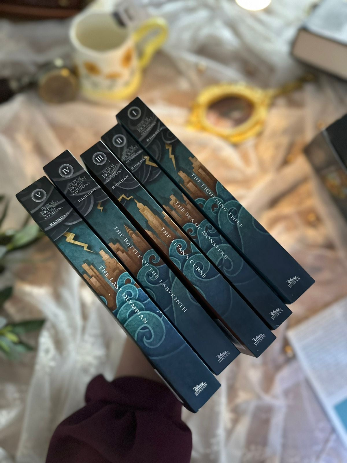 Percy Jackson and the Olympians 5 Book Paperback Boxed Set (w/poster)