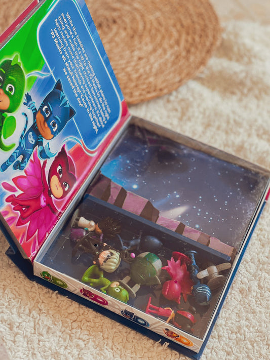 PJ masks Book with Toys & Playing Mat