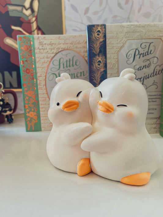 Hug Duck Bookends decor for Books