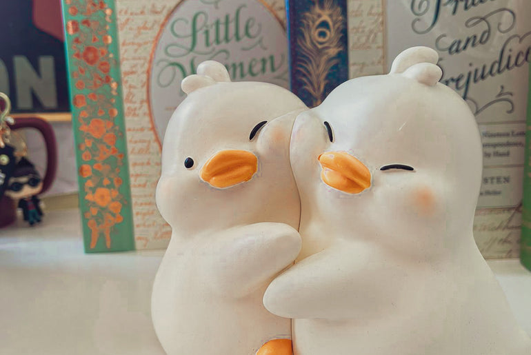 Hug Duck Bookends decor for Books