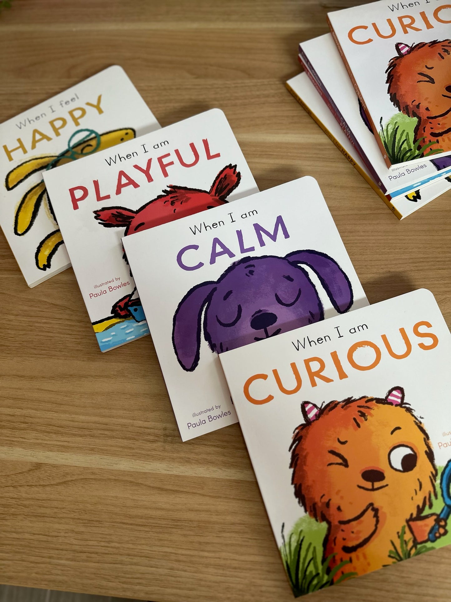 First Behaviors Book for kids (When I Am Calm / Curious / Playful / Happy )