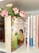 Ceramic Book Vase for Flowers, Pride and Prejudice, Jane austen