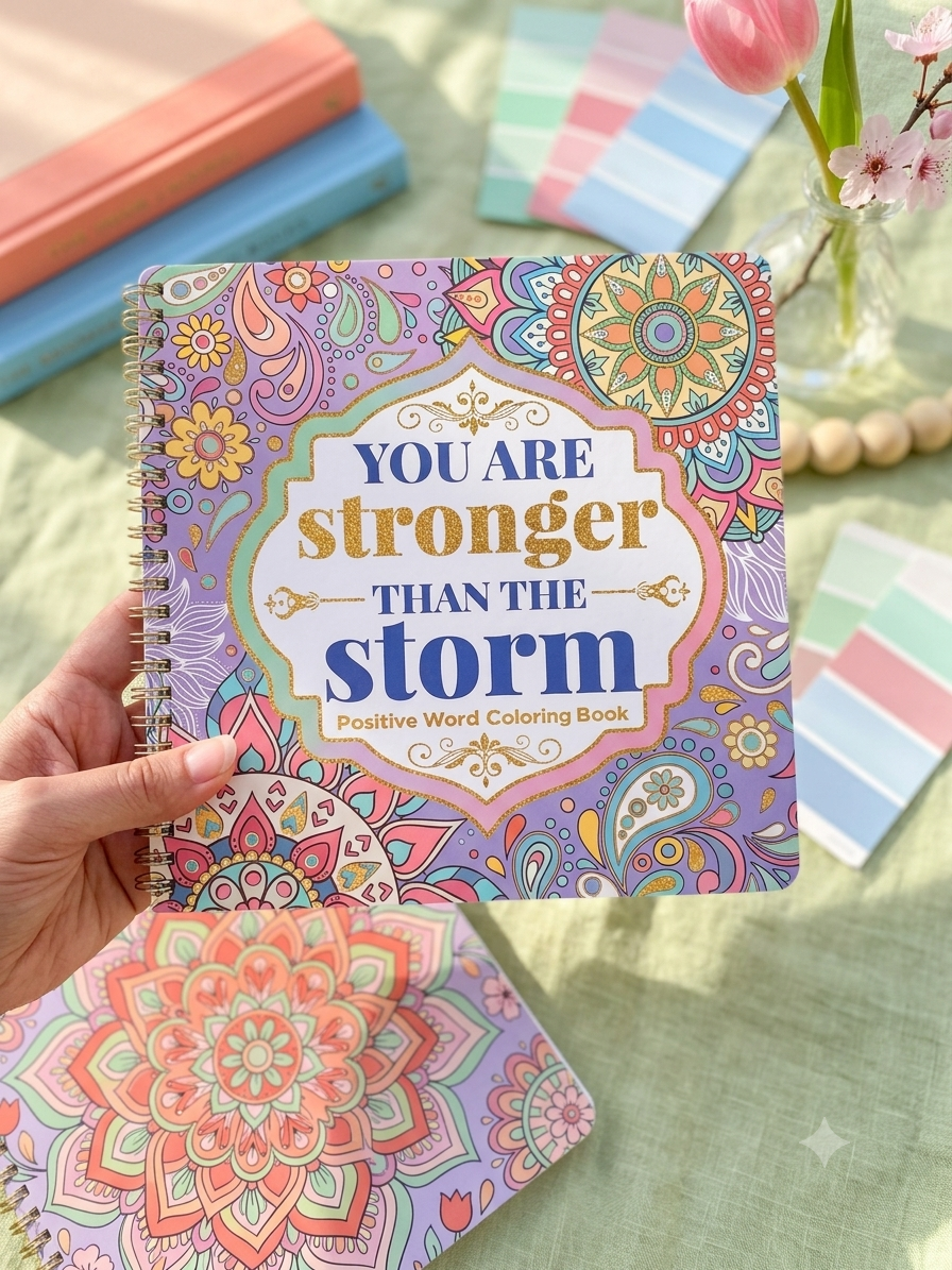 Coloring Book for Adults 30 Pages Inspirational Quotes, Relax and Relieve Anxiety