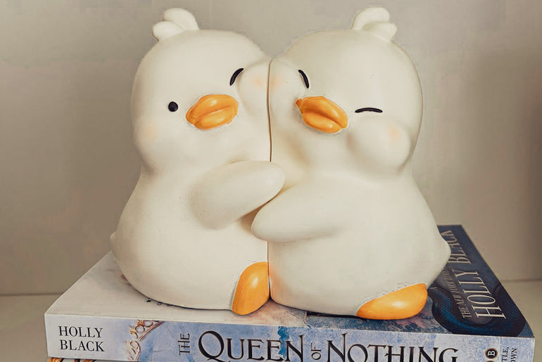 Hug Duck Bookends decor for Books