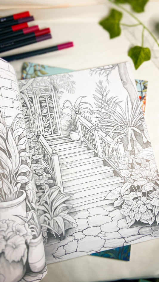 The Garden Adult Coloring Book