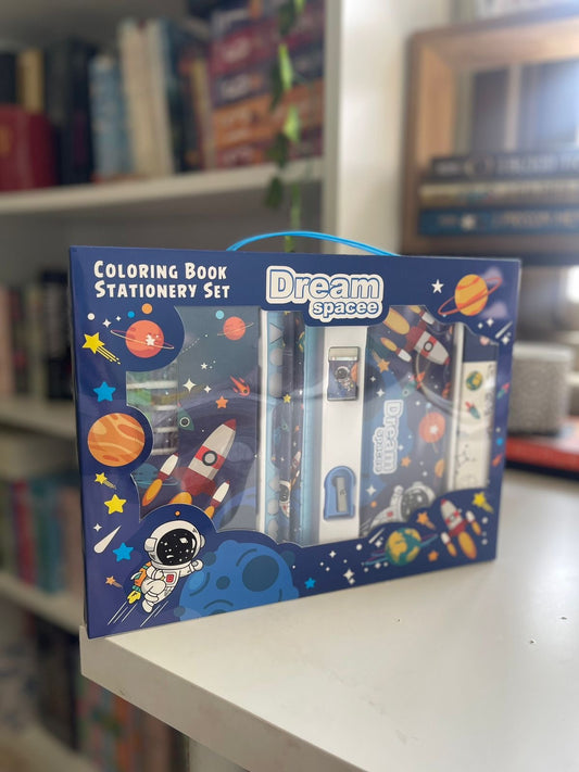 Coloring Book Stationary Set - Dream Space for boys