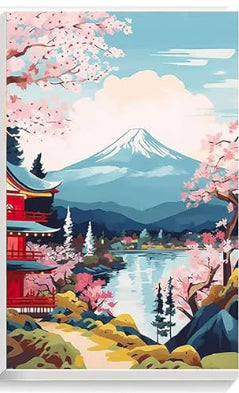 Framed Paint by Numbers Kit | Japan