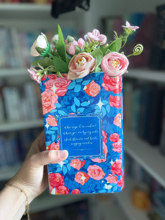 Jane Eyre Book Vase, Ceramic Book vase for Flowers, Bookend