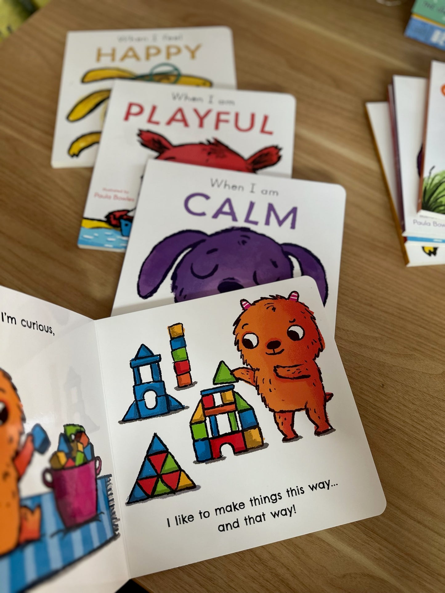 First Behaviors Book for kids (When I Am Calm / Curious / Playful / Happy )