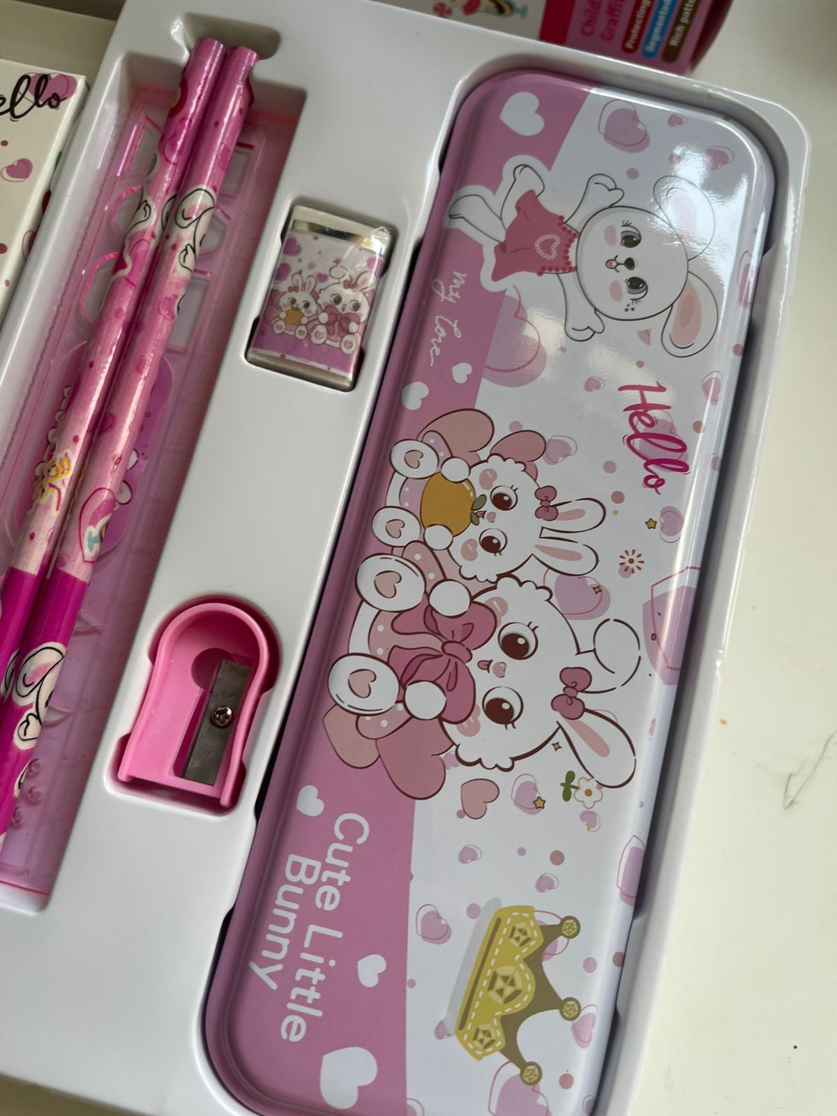 Coloring Book Stationary Set - Cute Bunny for girls